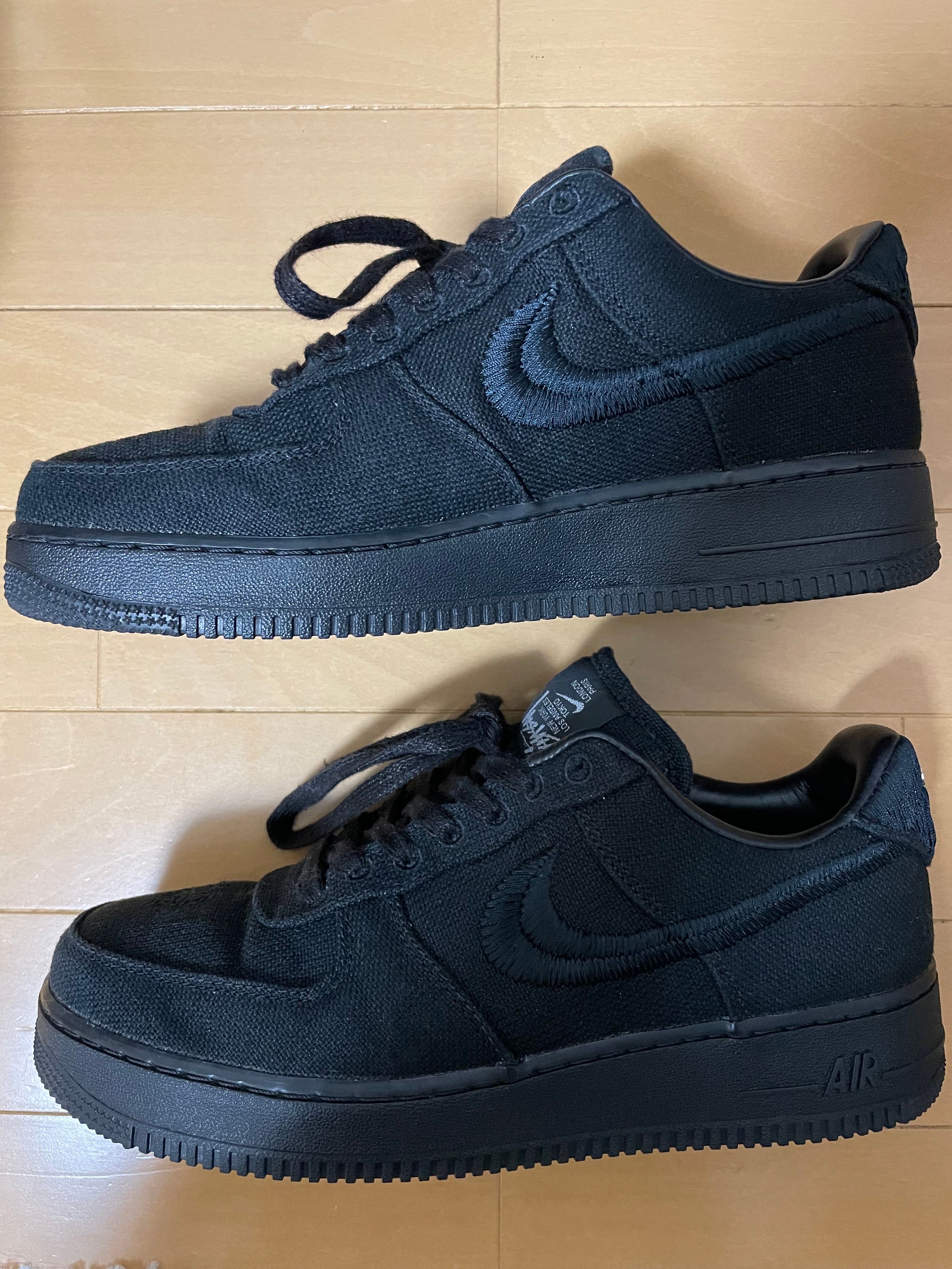 Stussy × Nike Air Force 1 Low "Triple Black"