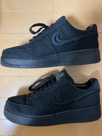 Stussy × Nike Air Force 1 Low "Triple Black"