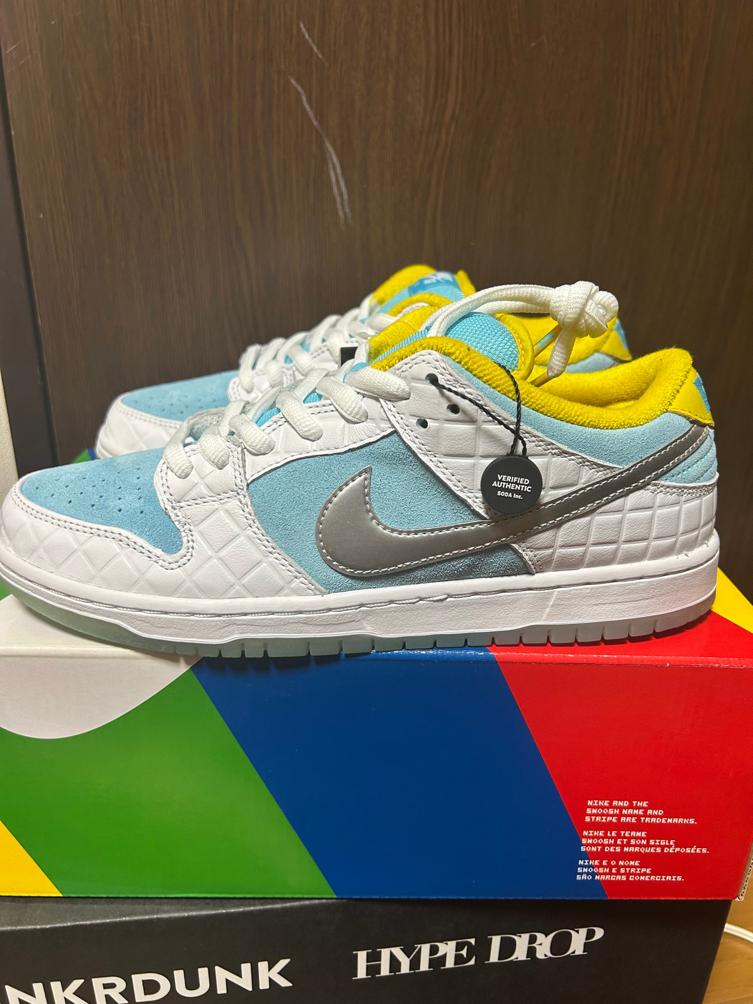 FTC × Nike SB Dunk Low "White/Blue"