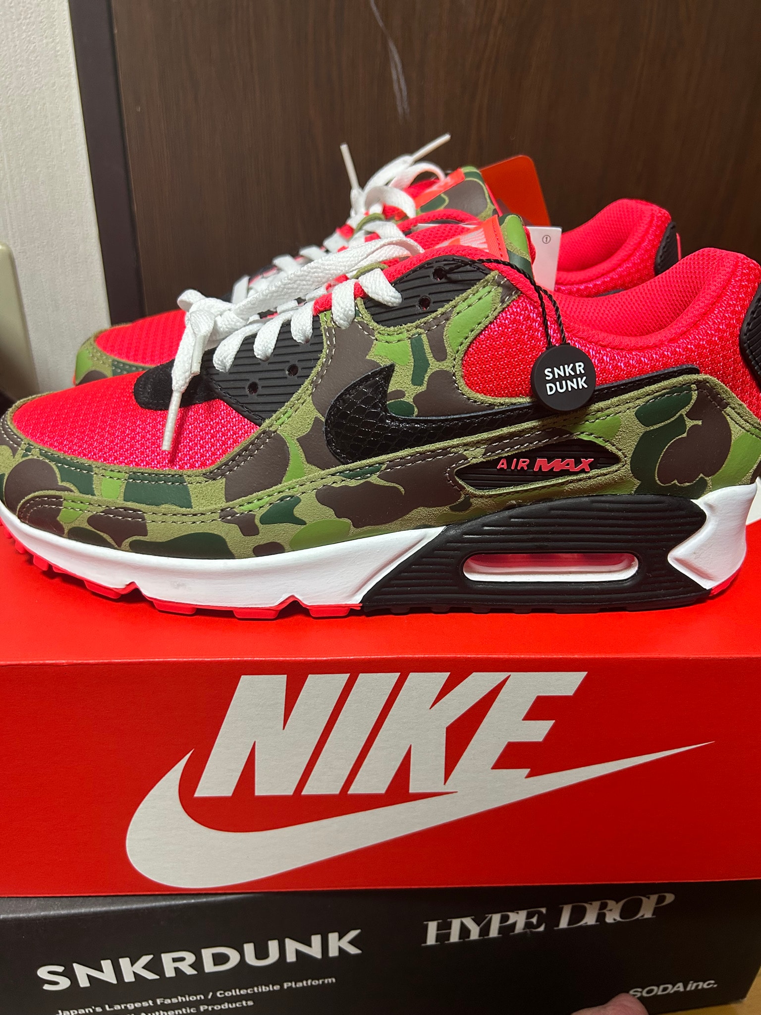 Nike Air Max 90 SP "Reverse Duck Camo/Dark Sage and Solar Red" (2024) CW6024-600