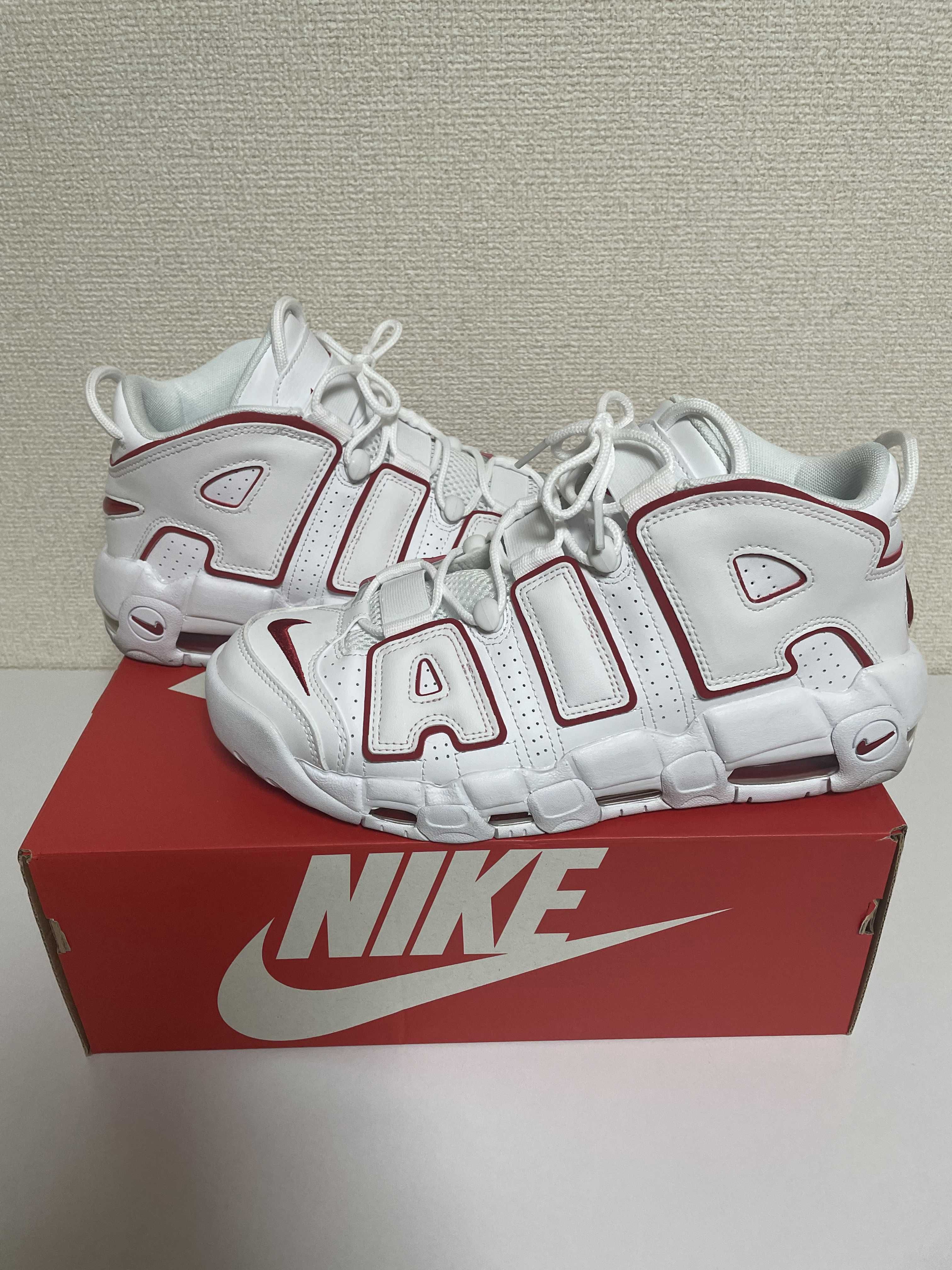 NIKE AIR MORE UPTEMPO "WHITE/VARSITY RED" (2021)