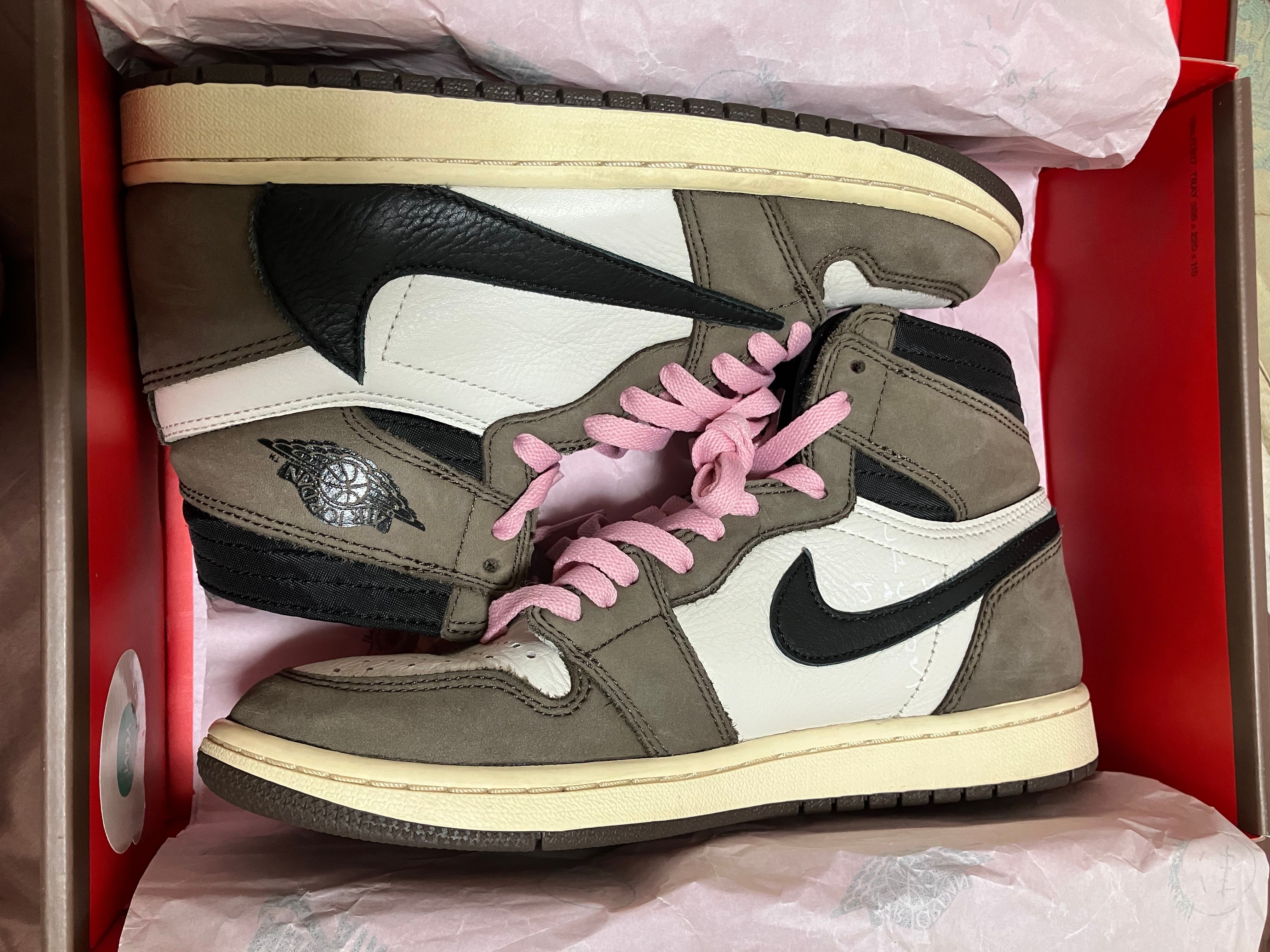 Travis Scott × Nike Air Jordan 1 Retro High OG TS SP "Sail/Dark Mocha"