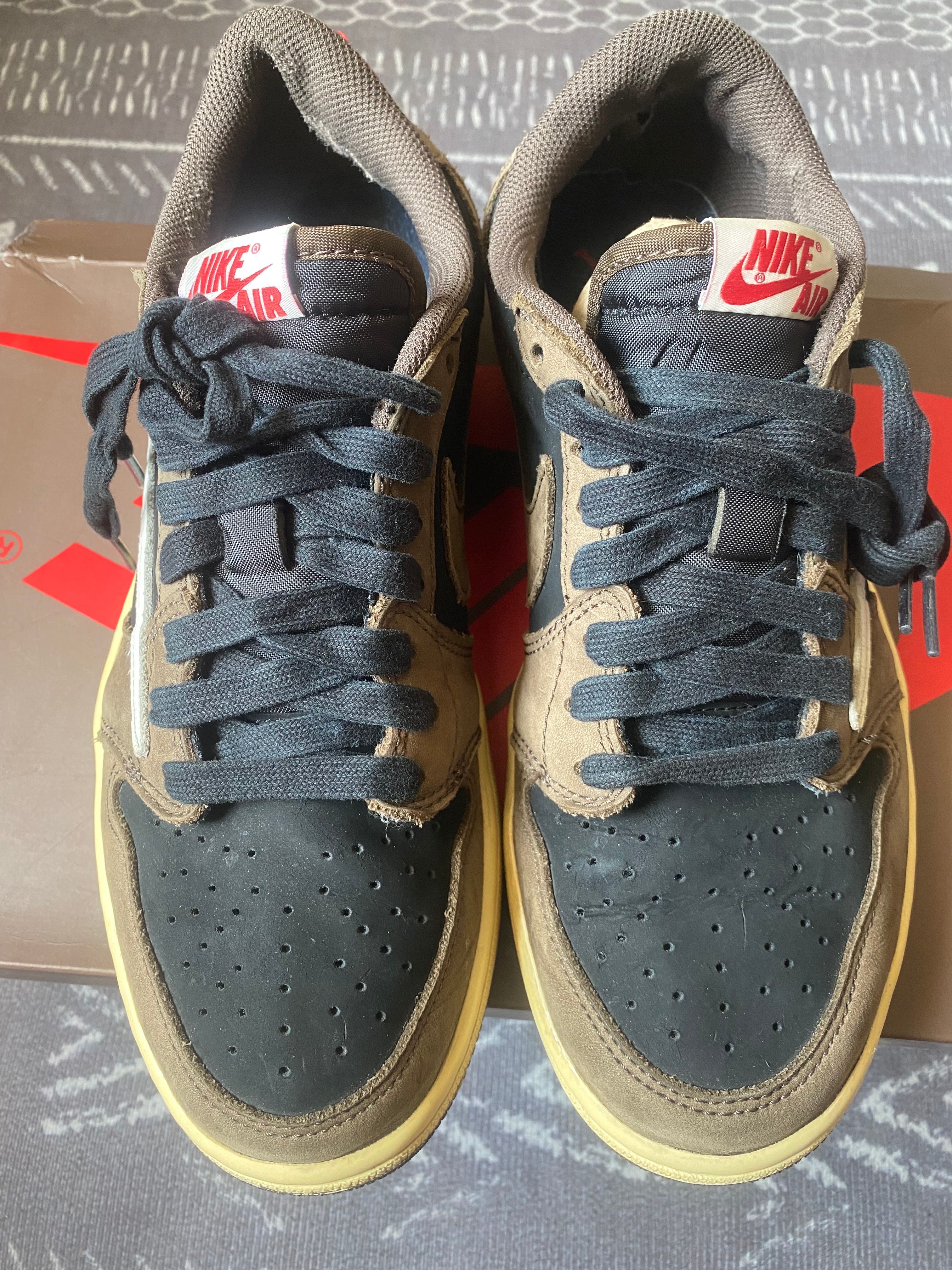 Travis Scott × Nike Air Jordan 1 Low OG SP-T "Black/Dark Mocha"