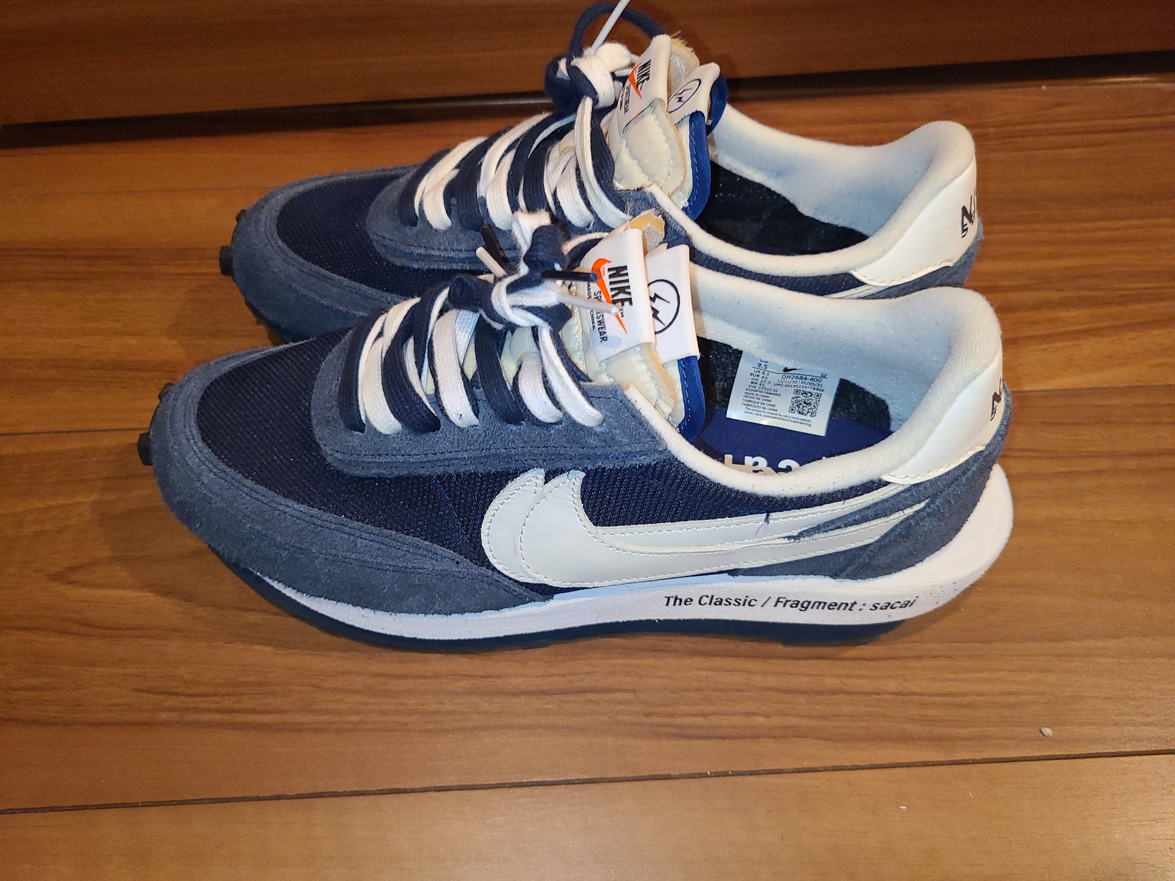 Fragment × sacai × Nike LD Waffle "Blackended Blue"