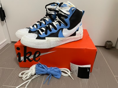 sacai × NIKE BLAZER MID "BLACK / BLUE"