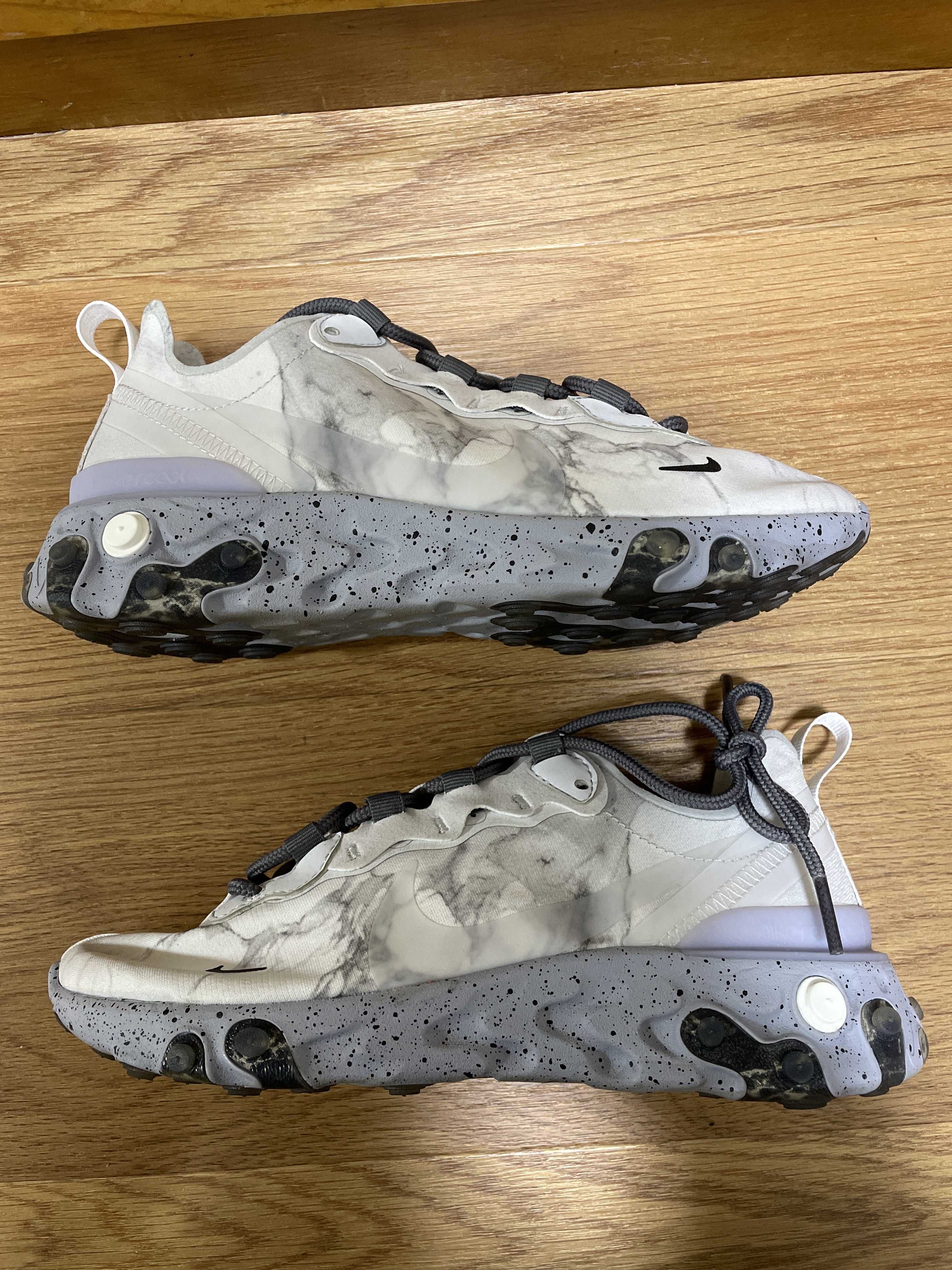 KENDRICK LAMAR×NIKE REACT ELEMENT 55 "PURE PLATINUM/CLEAR-WOLF GREY-BLACK"
