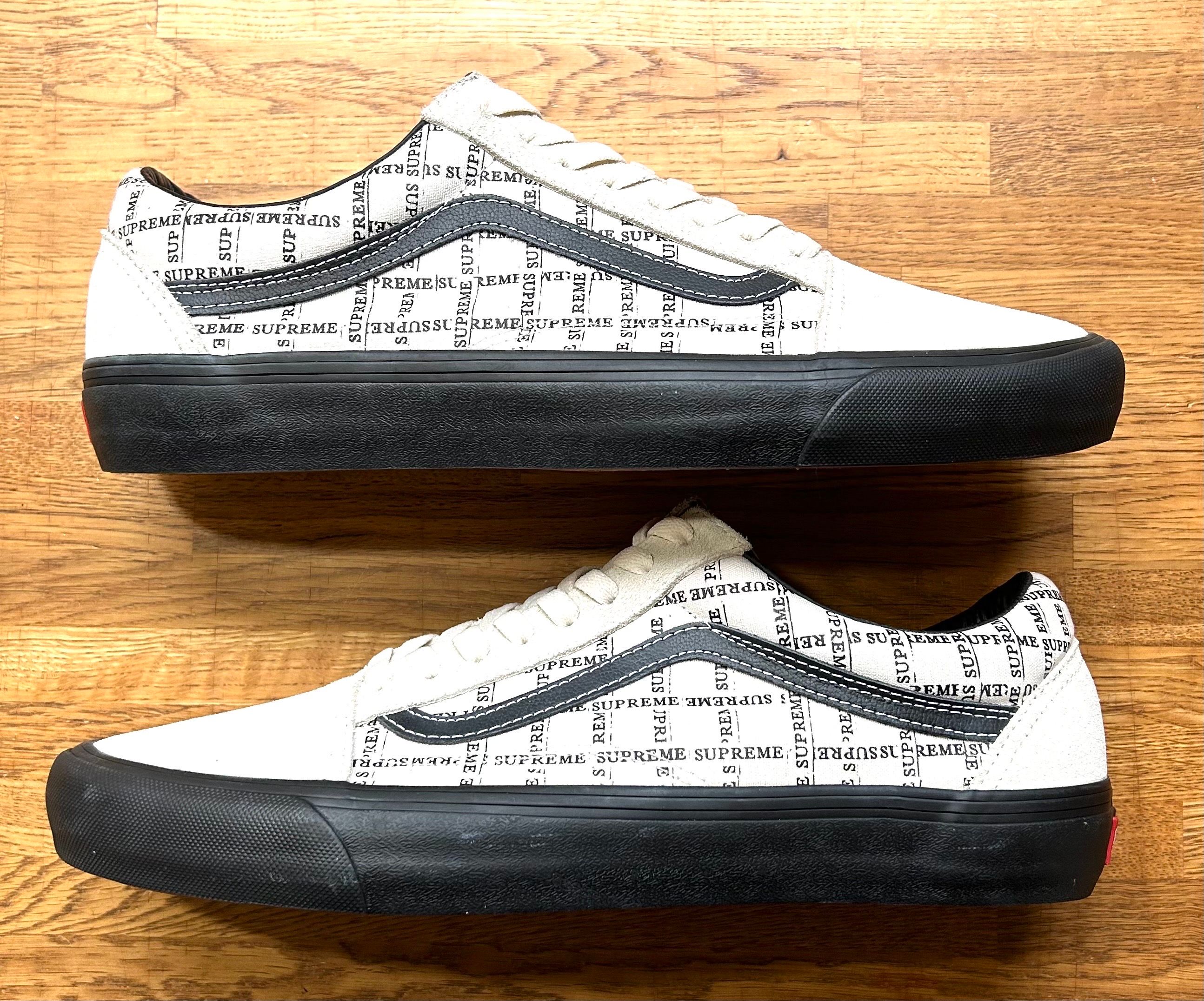 Supreme × Vans Old Skool "White"