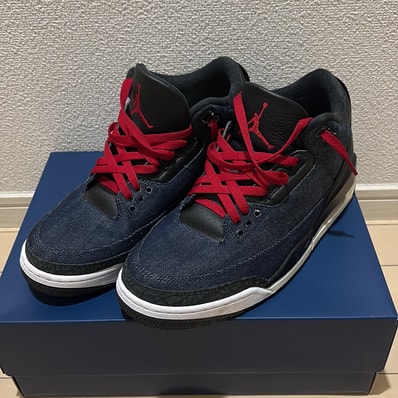 Levi’s × Nike Air Jordan 3 Retro SP "Indigo and Gym Red" (LEVI'S Tab)