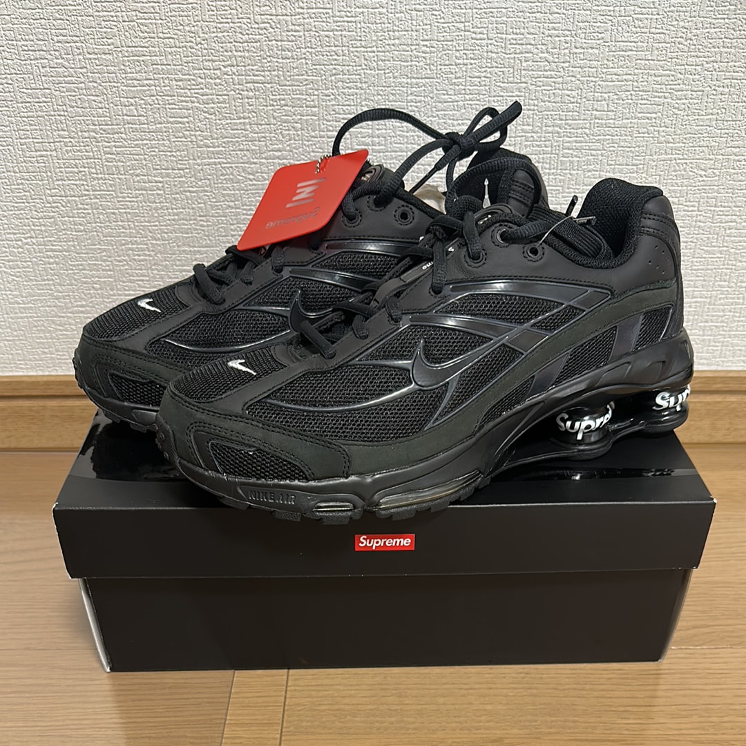 Supreme × Nike Shox Ride 2 "Black/Black-White"