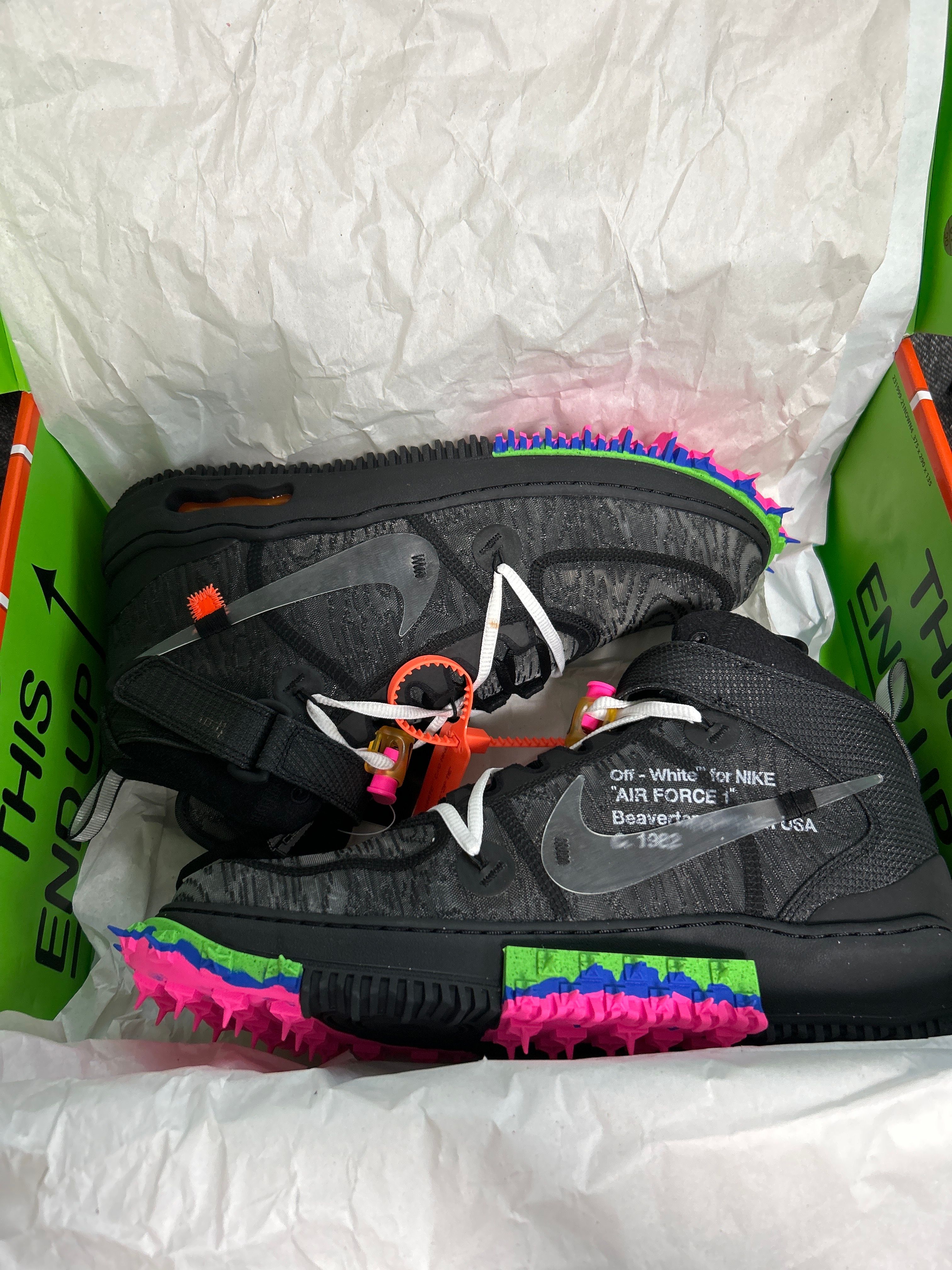 Off-White × Nike Air Force 1 Mid "Black"