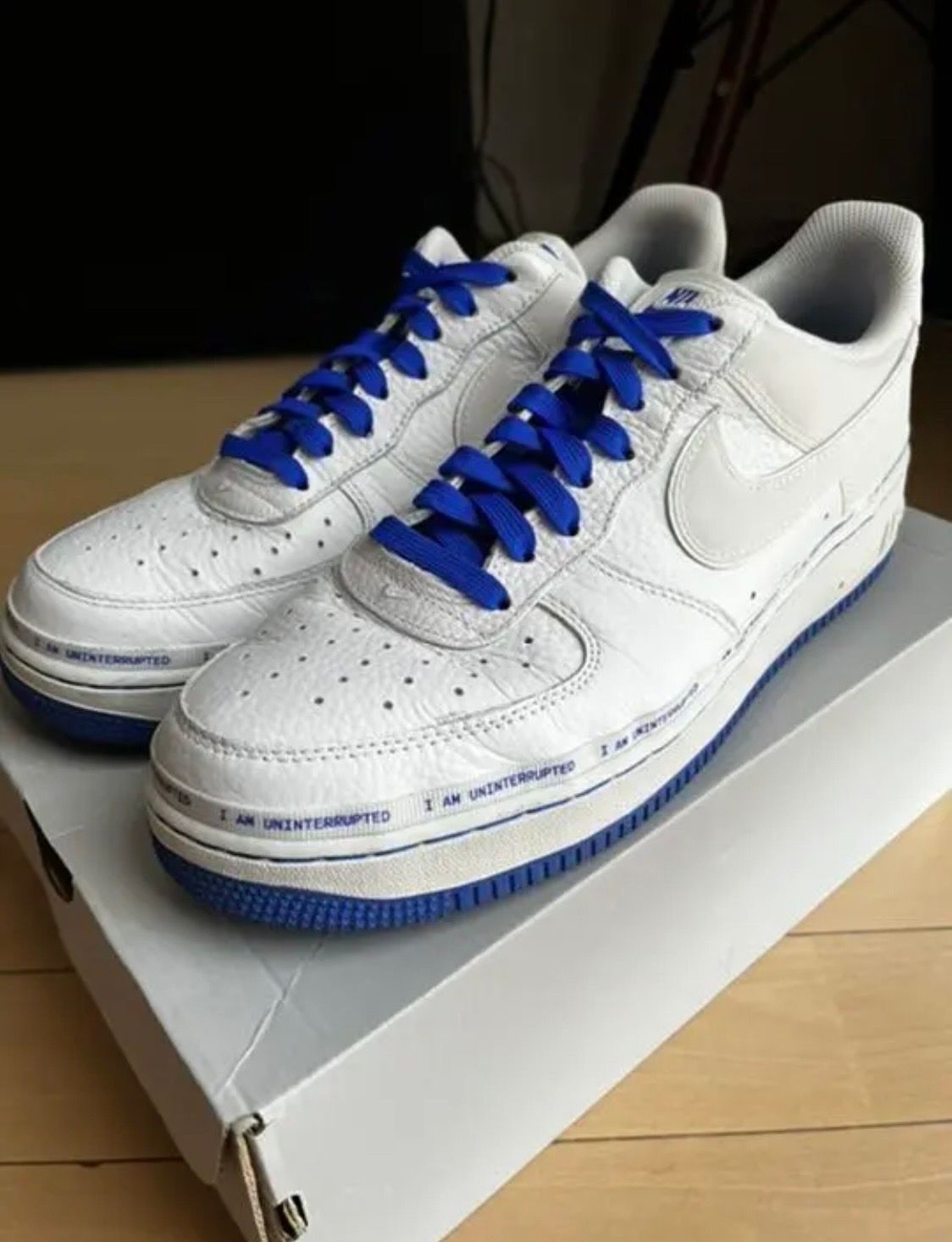 Uninterrupted × Nike Air Force 1 "White/Lapis Blue"