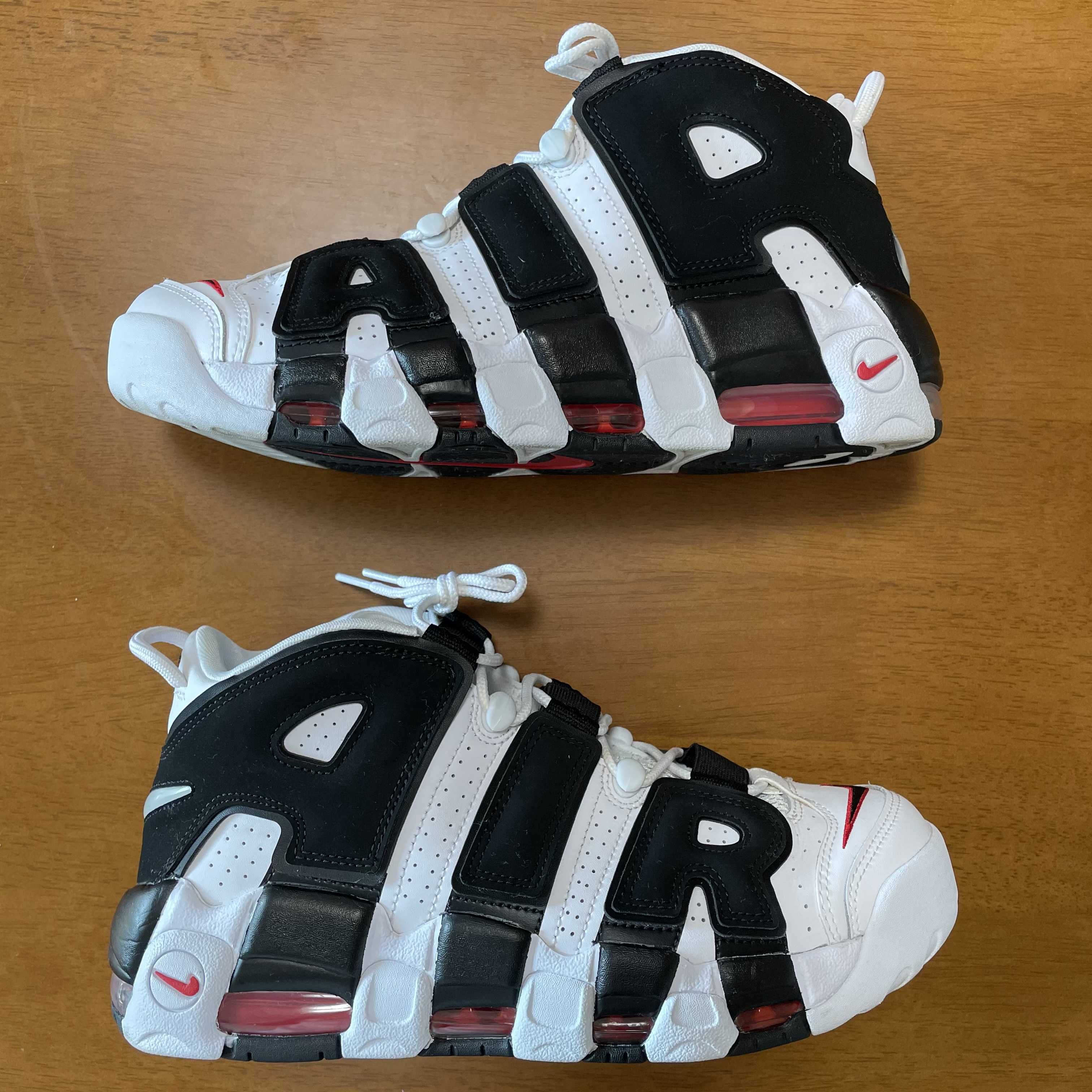 NIKE AIR MORE UPTEMPO "WHITE/BLACK/UNIVERSITY RED"(2020)