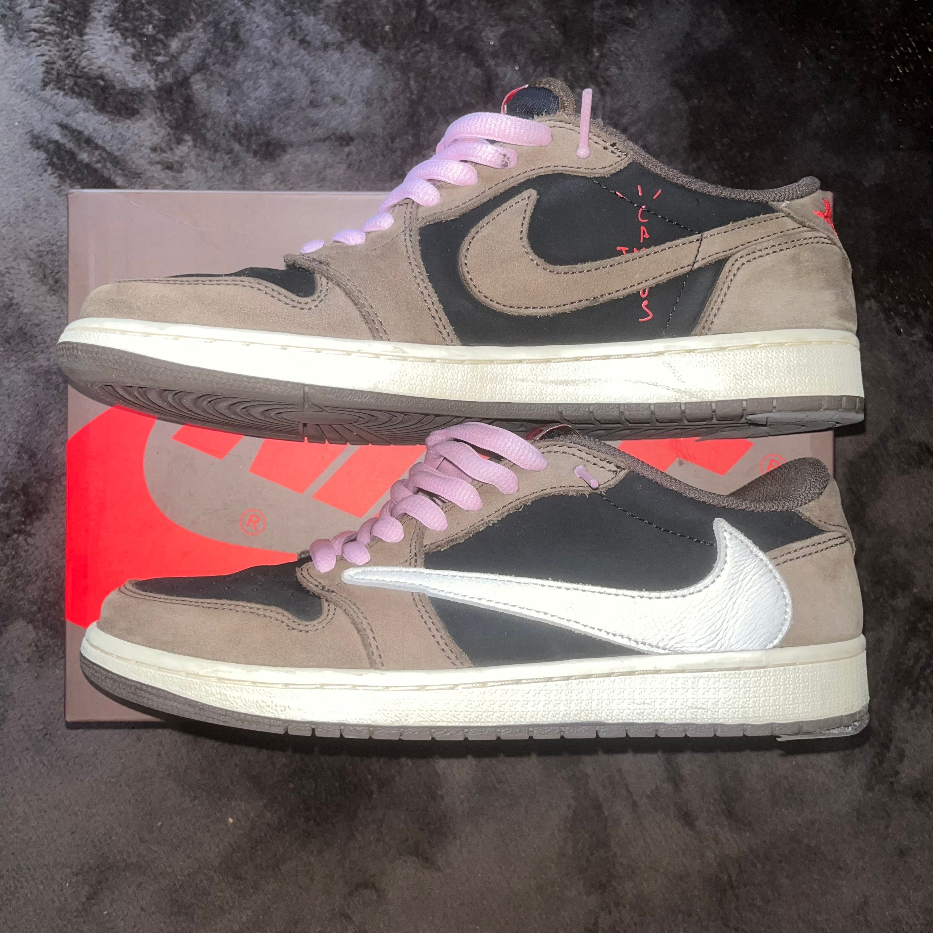 Travis Scott × Nike Air Jordan 1 Low OG SP-T  "Black/Dark Mocha"