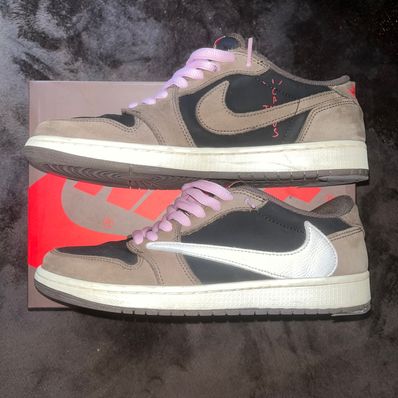 Travis Scott × Nike Air Jordan 1 Low OG SP-T "Black/Dark Mocha"