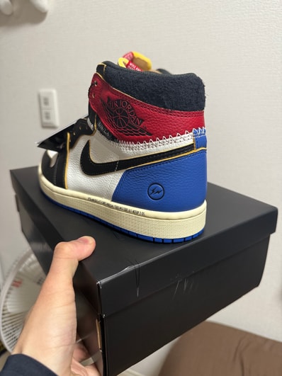 fragment design × UNION × Nike Air Jordan 1 High OG "Black/Varsity Red"