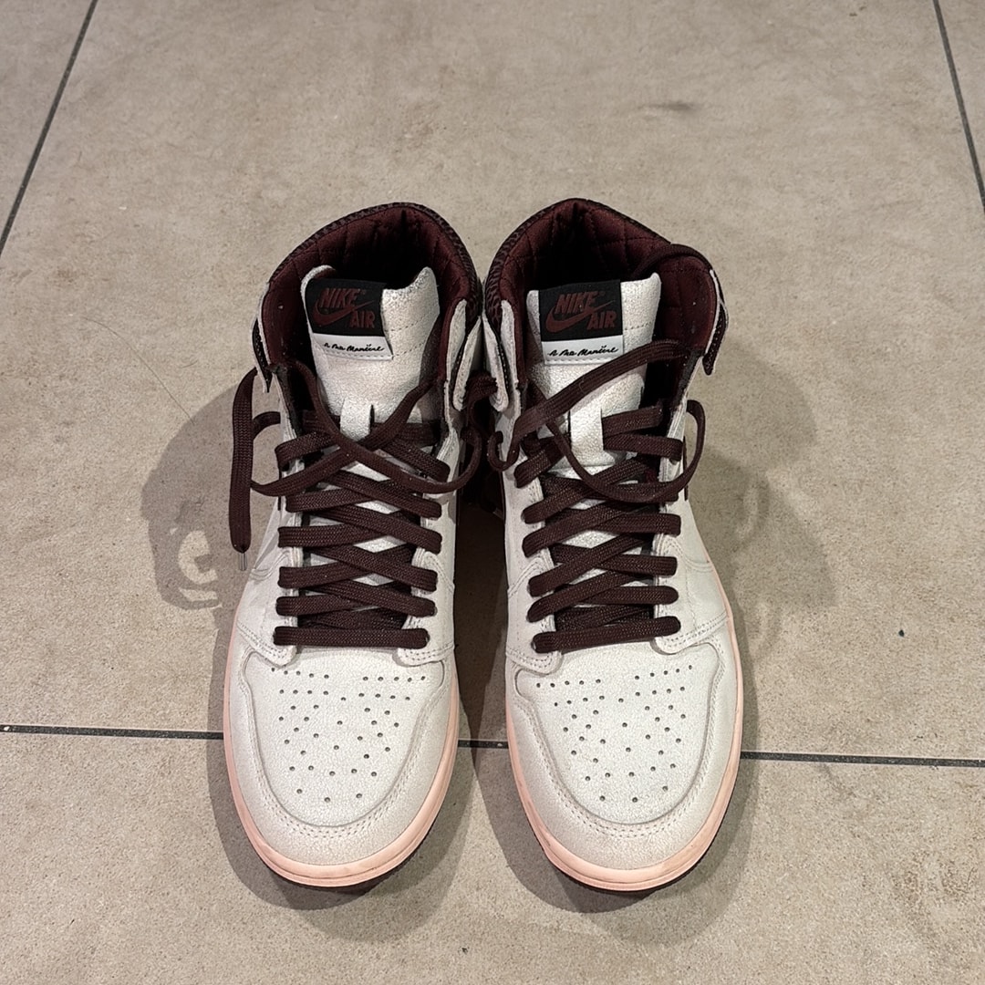 A Ma Maniere × Nike Air Jordan 1 Retro High OG "Sail and Burgundy"