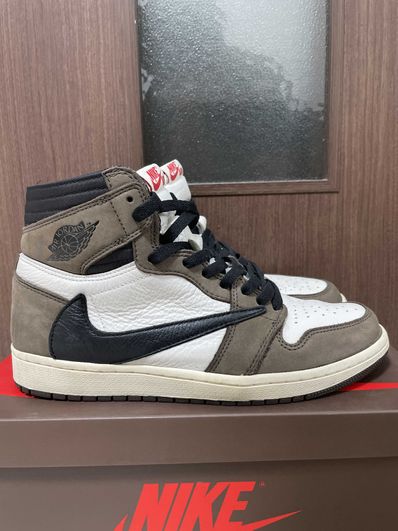 Travis Scott × Nike Air Jordan 1 Retro High OG TS SP "Sail/Dark Mocha"