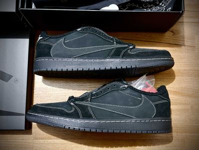 Travis Scott × Nike Air Jordan 1 Low OG SP "Black Phantom"