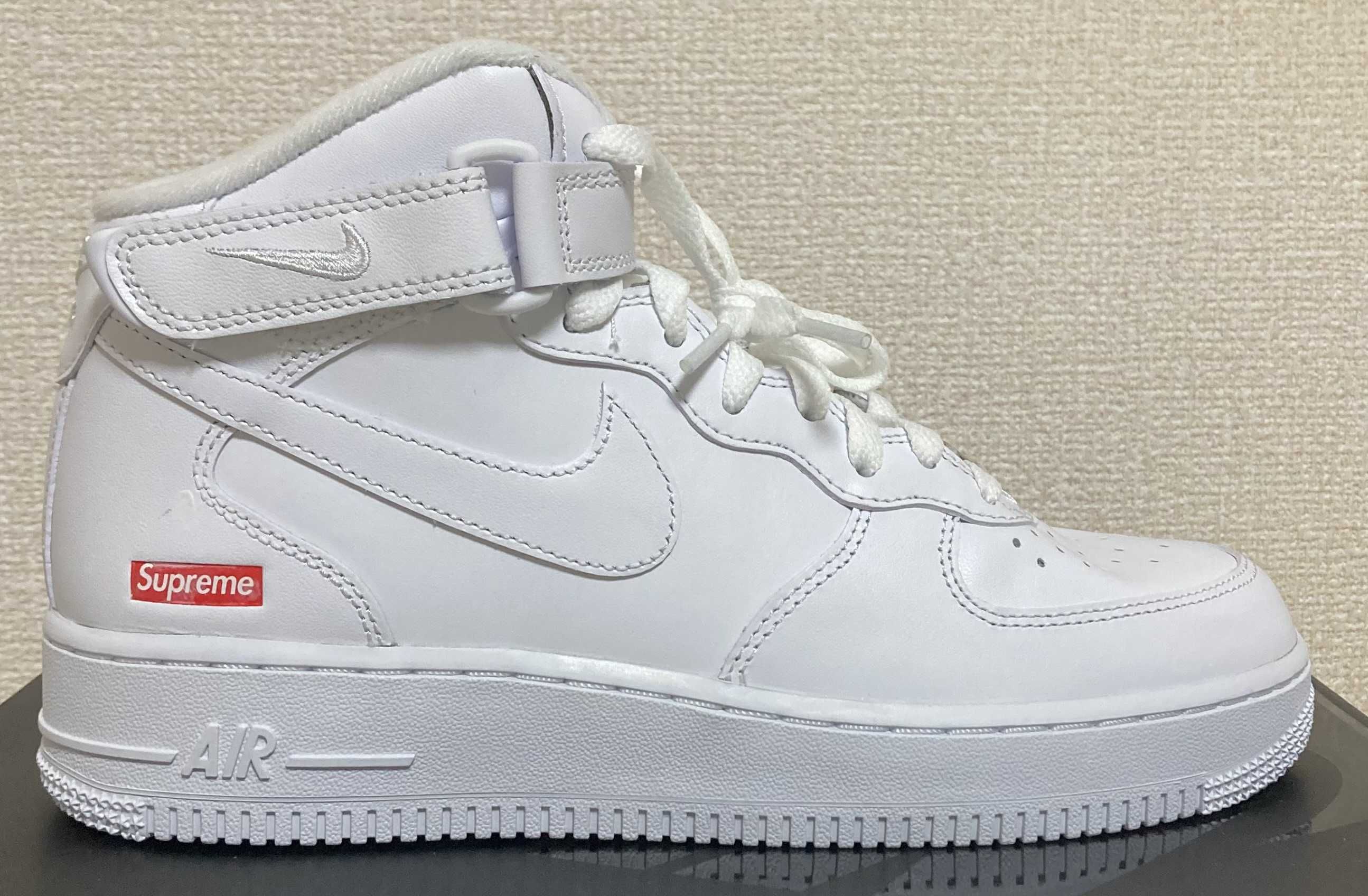 Supreme × Nike Air Force 1 Mid "White" FW24