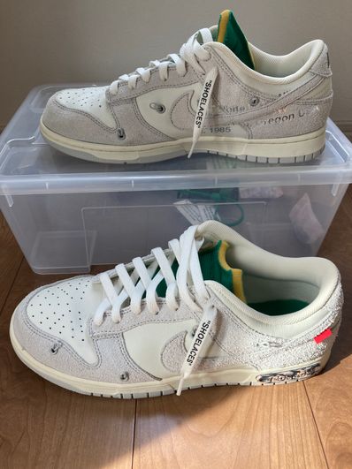 Off-White × Nike Dunk Low "Sail/Neutral Grey/Gridiron"