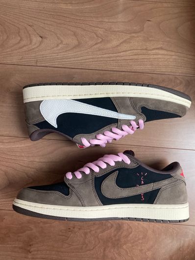 Travis Scott × Nike Air Jordan 1 Low OG SP-T "Black/Dark Mocha"