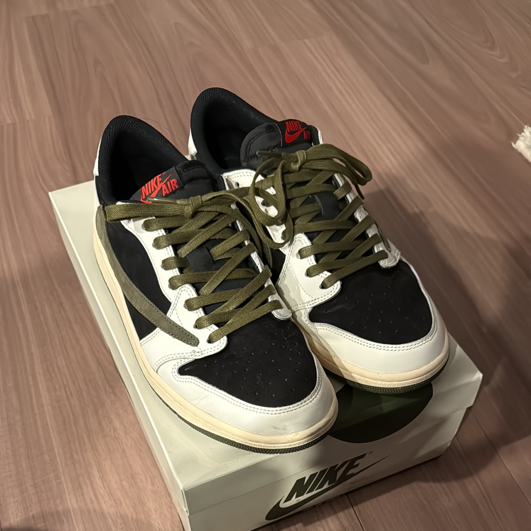 Travis Scott × Nike Women's Air Jordan 1 Low OG "Medium Olive"