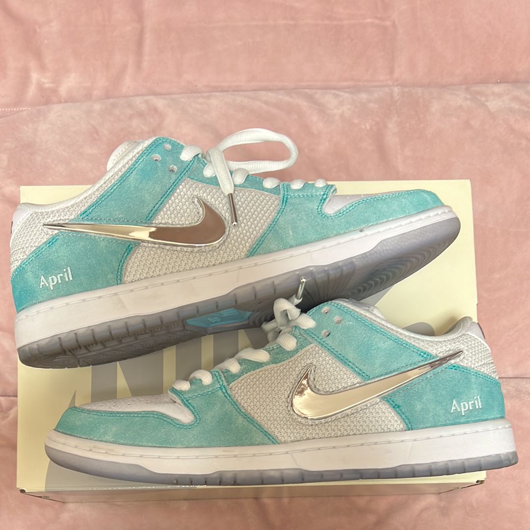 APRIL SKATEBOARDS × Nike SB Dunk Low Pro QS "White and Multi-Color"