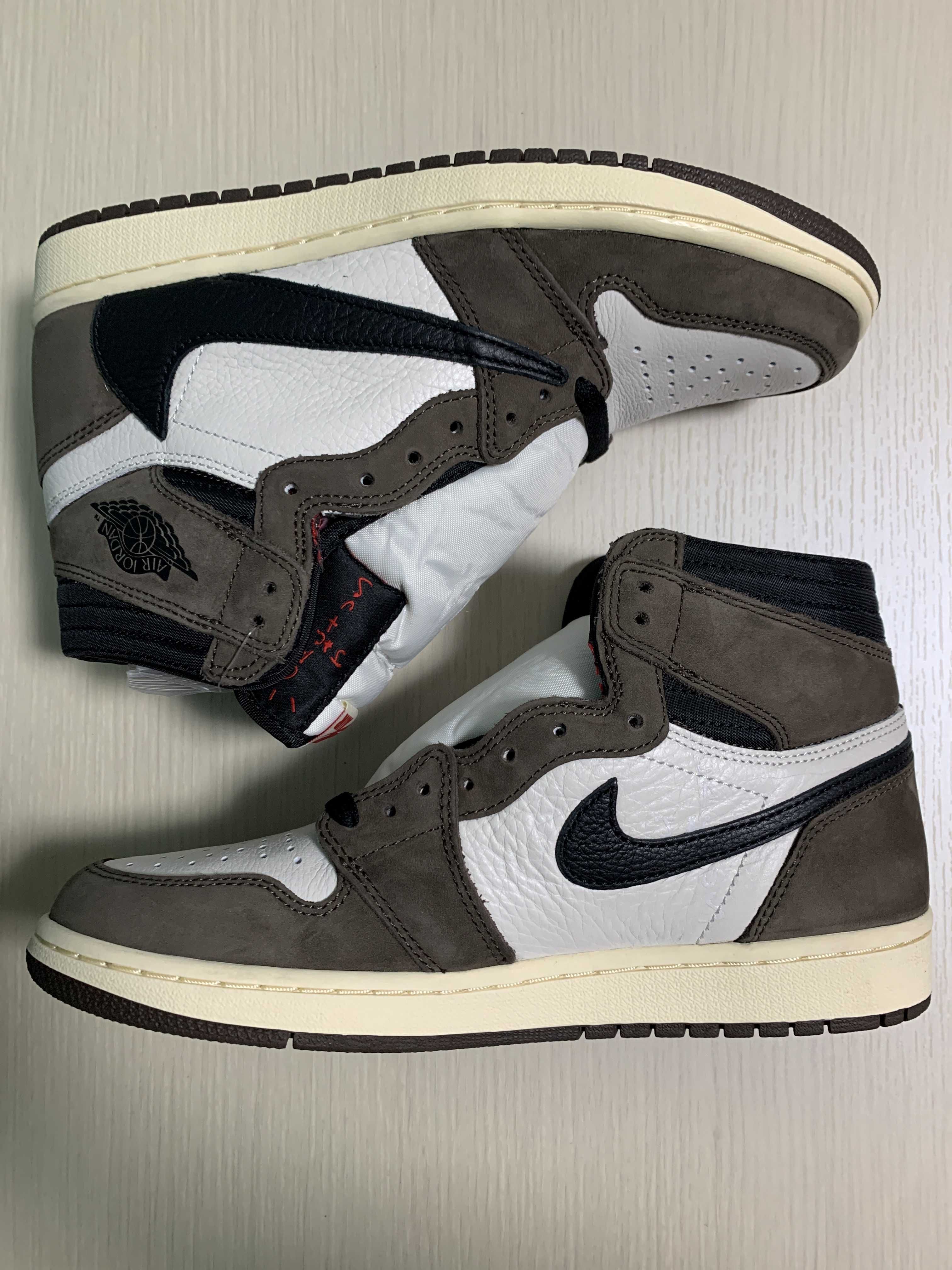 Travis Scott × Nike Air Jordan 1 Retro High OG TS SP "Sail/Dark Mocha"
