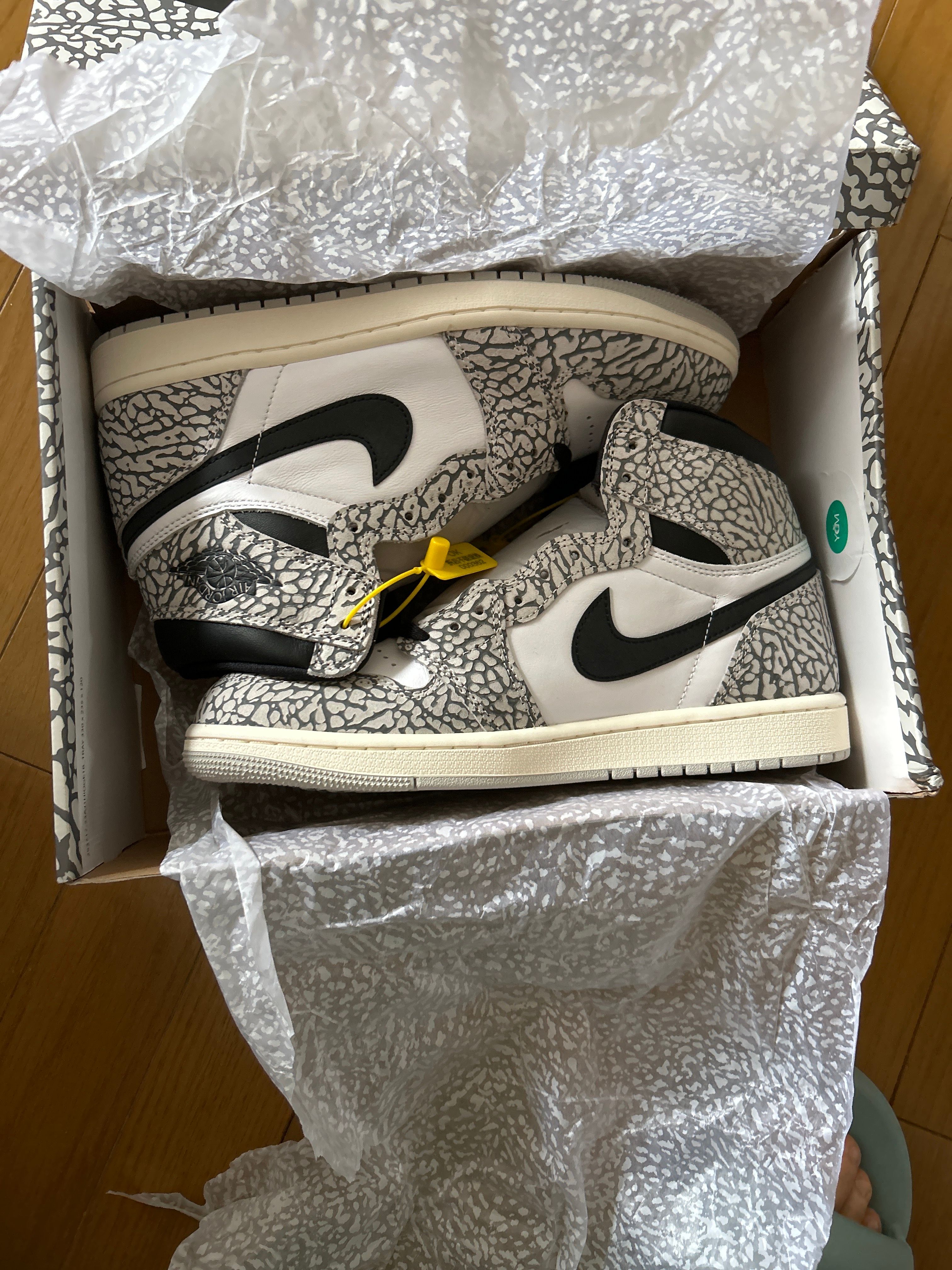 Nike Air Jordan 1 High OG "White Cement/Safari"