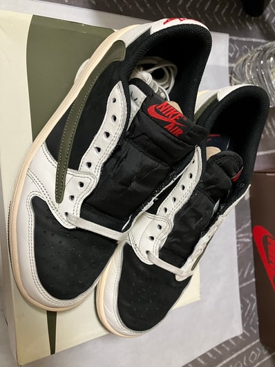 Travis Scott × Nike Women's Air Jordan 1 Low OG "Medium Olive"