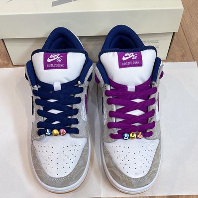 Rayssa Leal × Nike SB Dunk Low PRM "Pure Platinum and Vivid Purple"