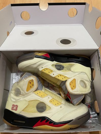 Off-White × Nike Air Jordan 5 "Sail"