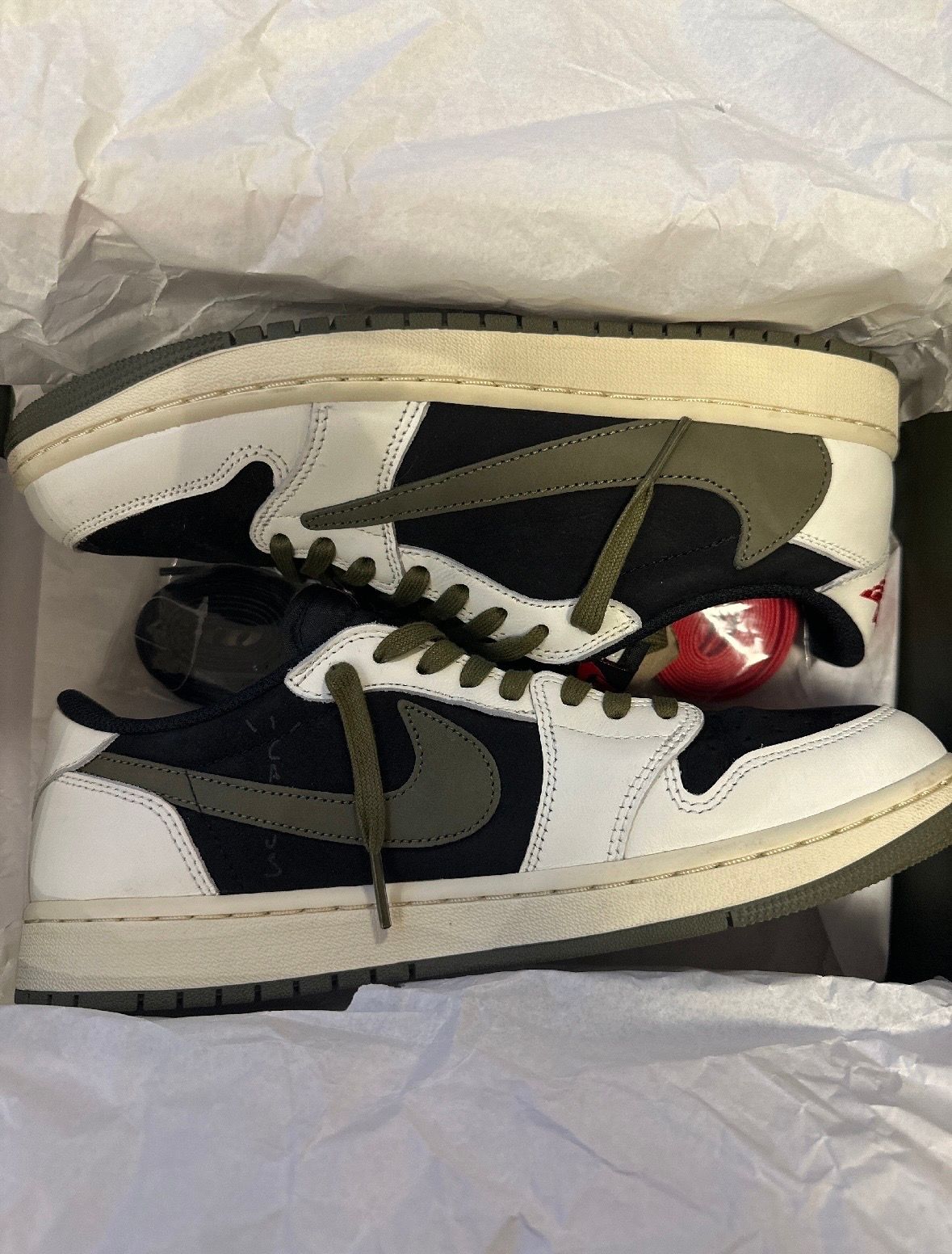 Travis Scott × Nike Women's Air Jordan 1 Low OG "Medium Olive"