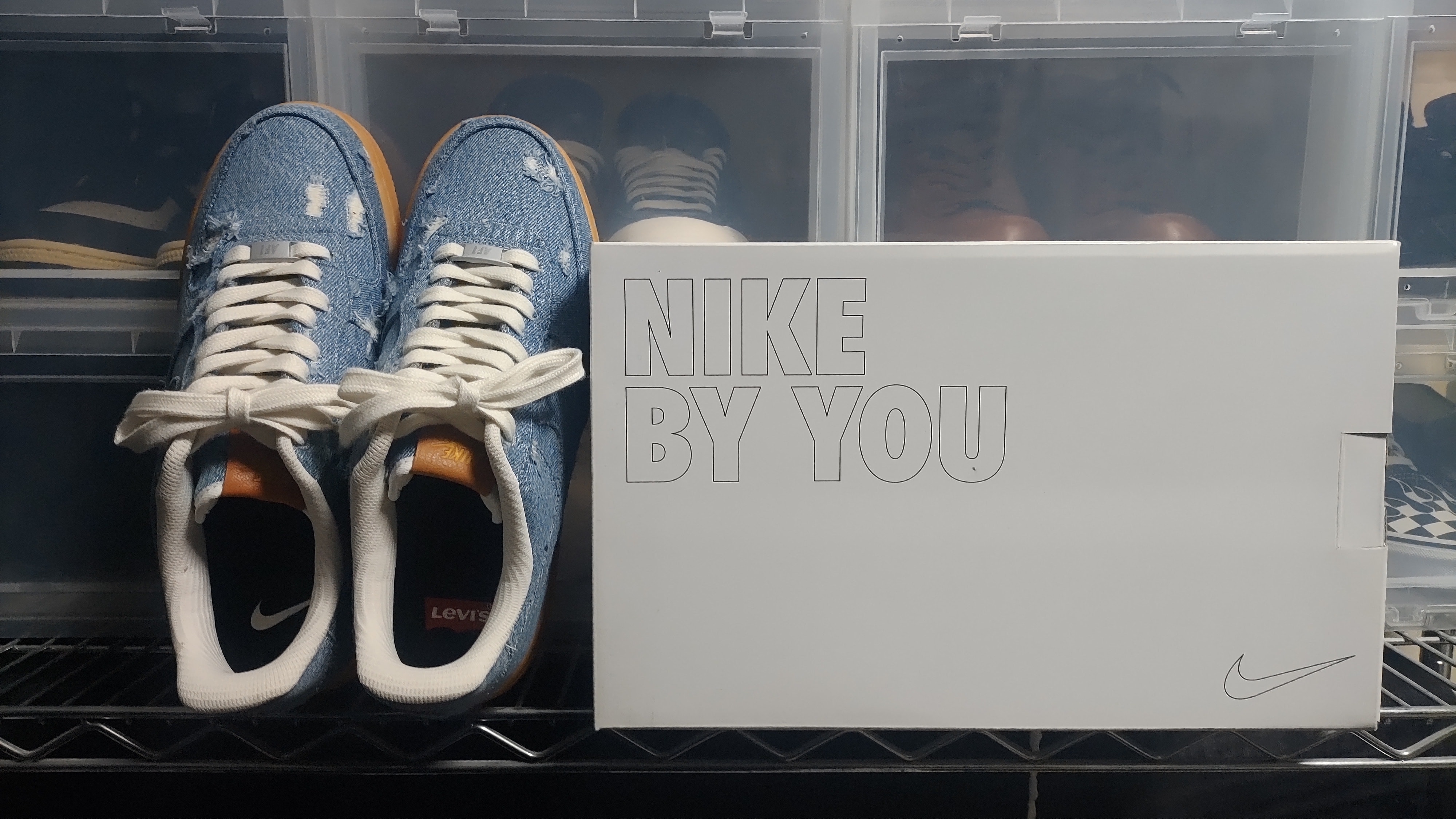 LEVI'S × Nike Air Force 1 Low "White/Denim" (Nike By You)