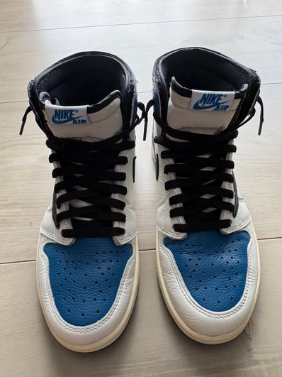 Travis Scott × fragment design × Nike Air Jordan 1 Retro High OG SP "Military Blue"