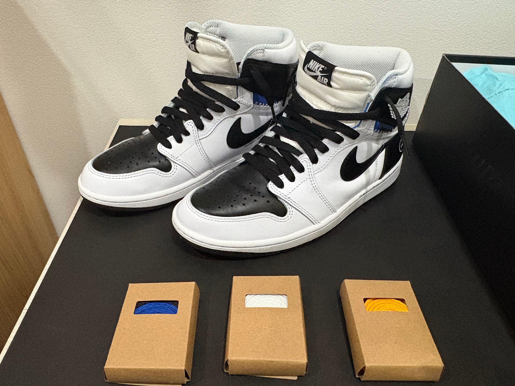 fragment design × UNION × Nike Air Jordan 1 Retro High OG "Black/White"