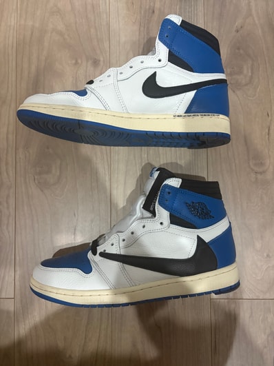 Travis Scott × fragment design × Nike Air Jordan 1 Retro High OG SP "Military Blue"