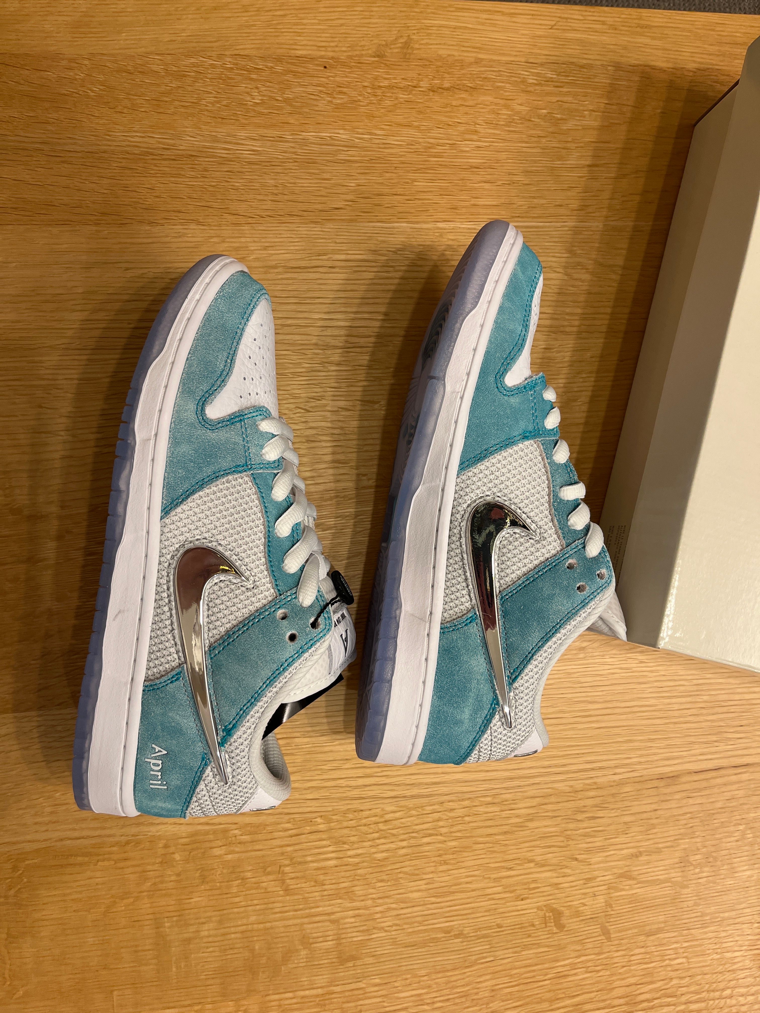 APRIL SKATEBOARDS × Nike SB Dunk Low Pro QS "White and Multi-Color"