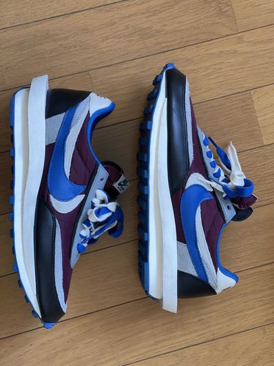 UNDERCOVER × sacai × Nike LD Waffle "Night Maroon/Pale Ivory-Ground Grey-Team Royal"