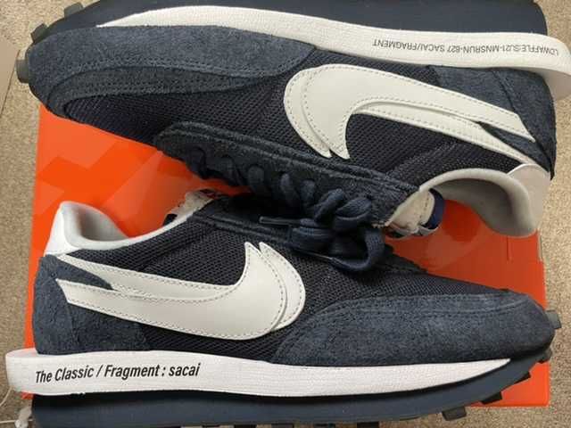 Fragment × sacai × Nike LD Waffle "Blackended Blue"