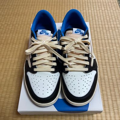 Travis Scott × fragment design × Nike Air Jordan 1 Low OG SP "Military Blue"