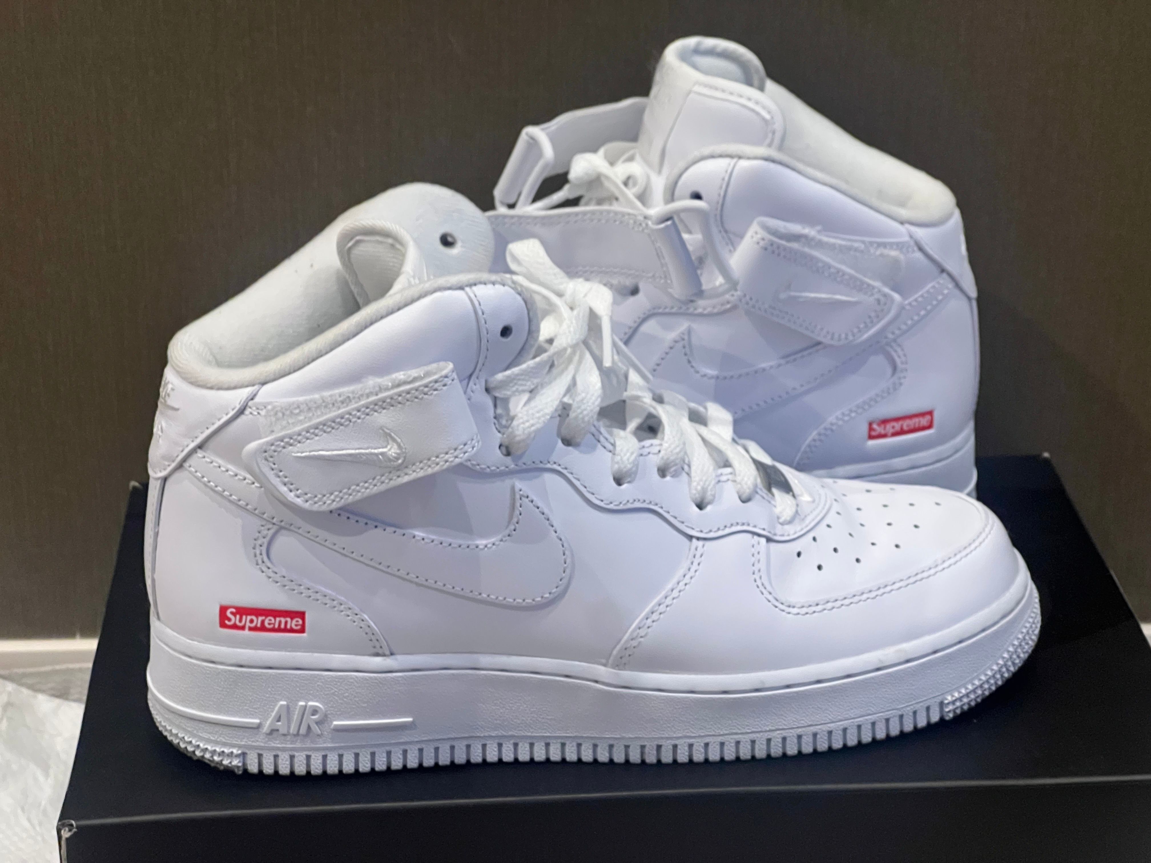 Supreme × Nike Air Force 1 Mid "White" FW24