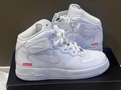 Supreme × Nike Air Force 1 Mid "White" FW24