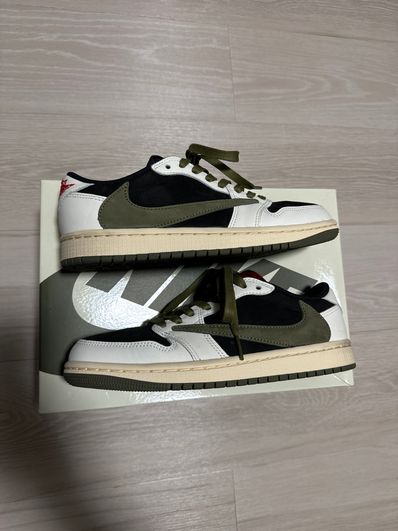 Travis Scott × Nike Women's Air Jordan 1 Low OG "Medium Olive"