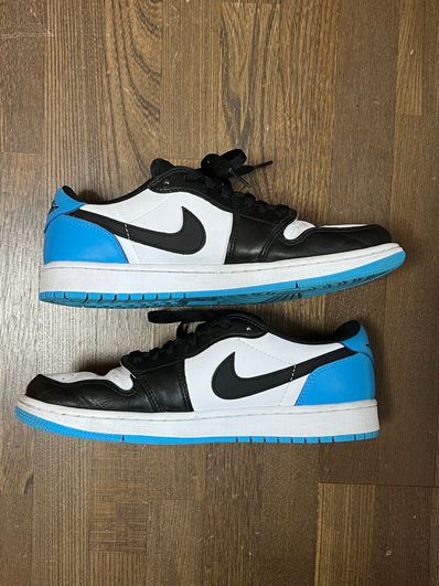Nike Air Jordan 1 Low OG "Black and Dark Powder Blue/UNC"