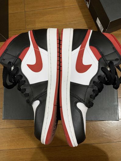 Nike Air Jordan 1 Mid "White/Gym Red Black"