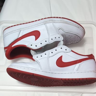 Nike Air Jordan 1 Retro Low OG "White and University Red"