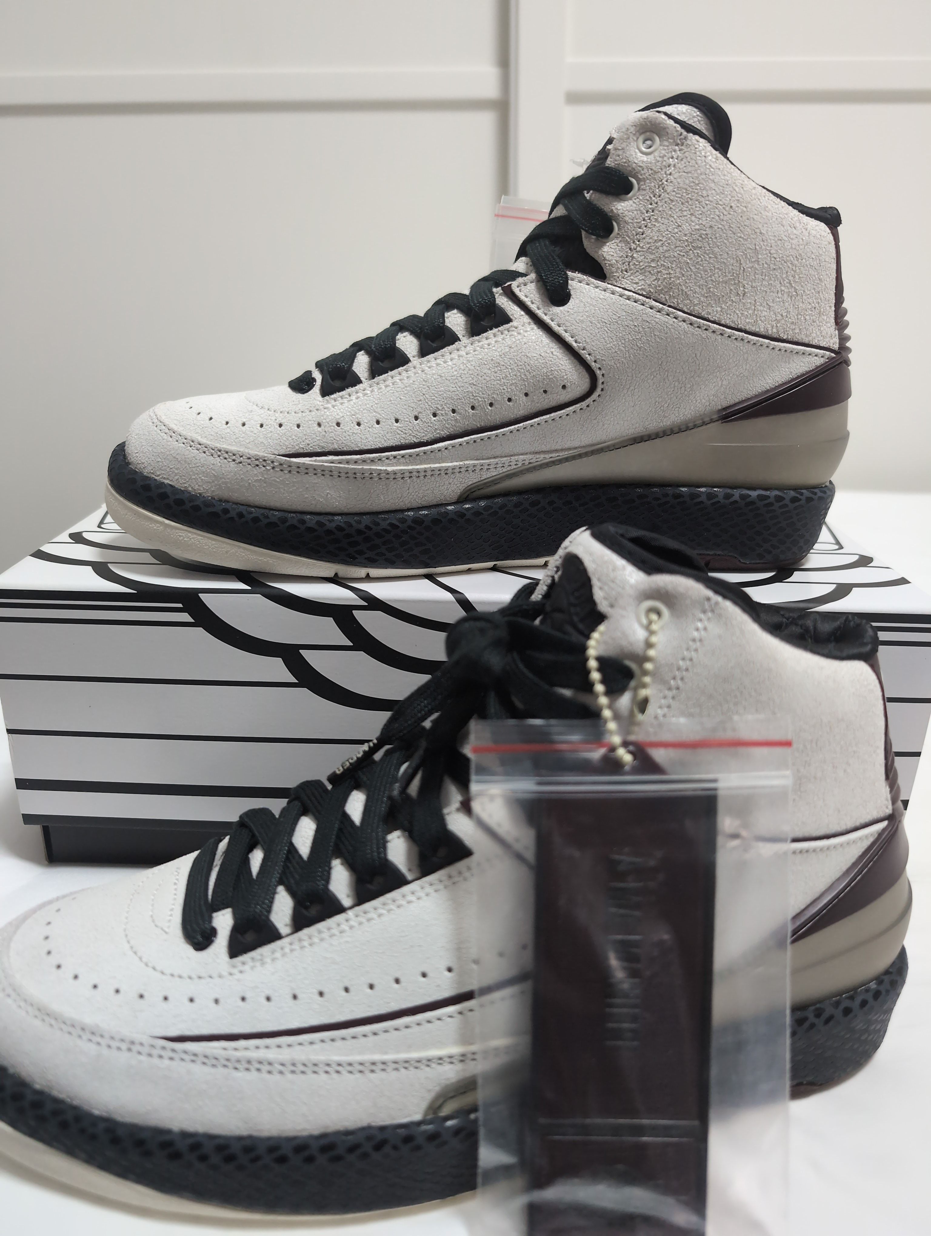 A Ma Maniere × Nike Air Jordan 2 "Airness/Sail and Burgundy"