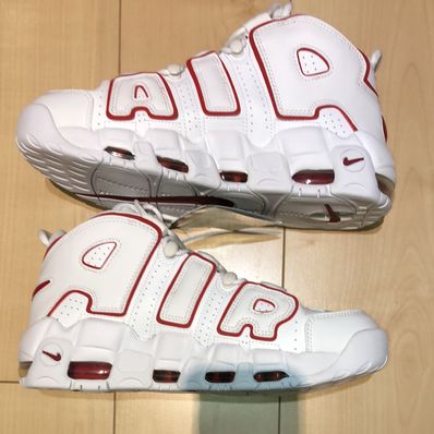NIKE AIR MORE UPTEMPO "WHITE/VARSITY RED" (2021)