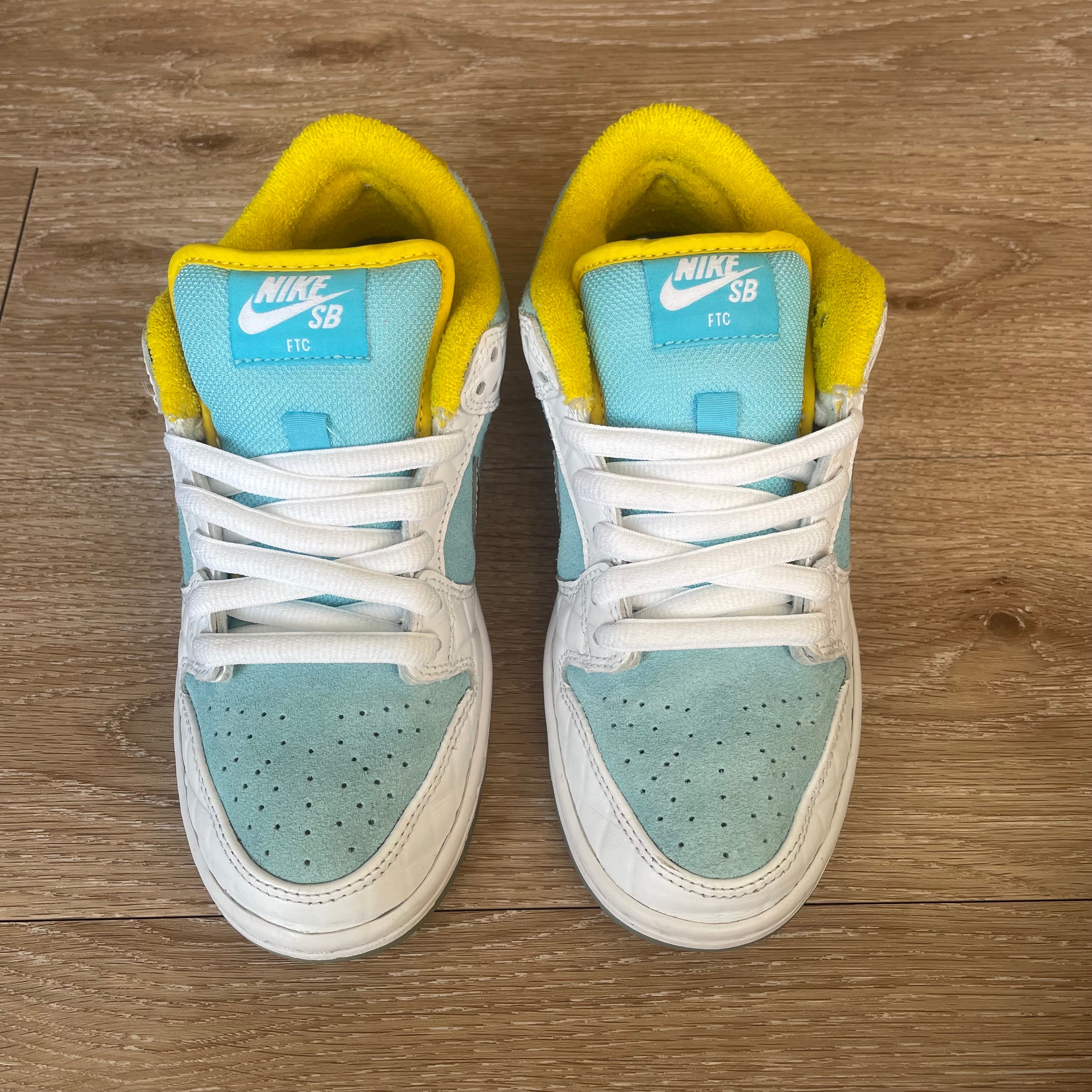 FTC × Nike SB Dunk Low "White/Blue"